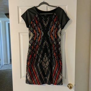 Ronnie Nicole 10 Dress Black and Orange